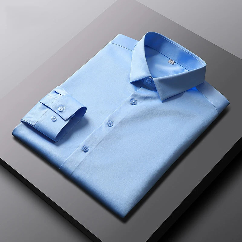 Shirt Non Ironing and Wrinkle Resistant Business Top