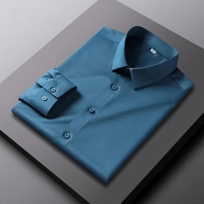 Shirt Non Ironing and Wrinkle Resistant Business Top
