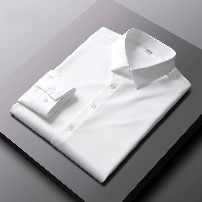 Shirt Non Ironing and Wrinkle Resistant Business Top