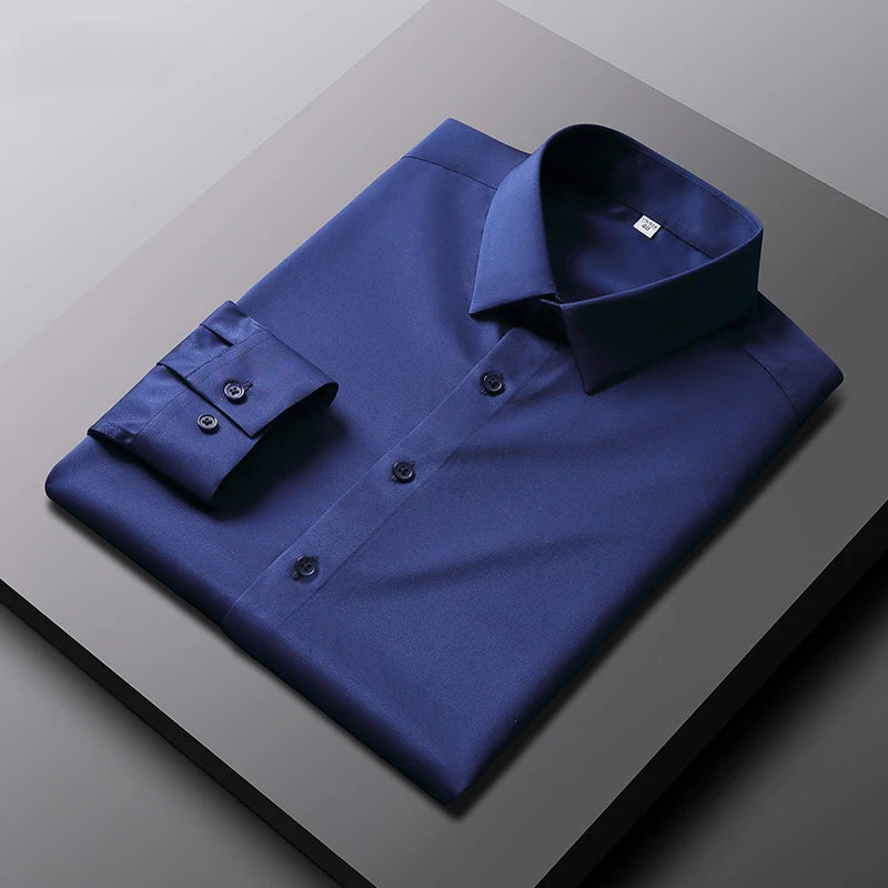 Shirt Non Ironing and Wrinkle Resistant Business Top