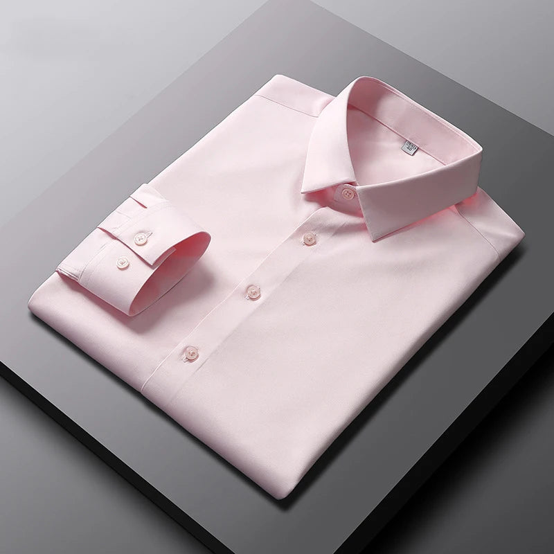 Shirt Non Ironing and Wrinkle Resistant Business Top